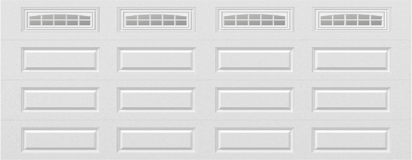 18x7 -  Cascade - Clear  With glass Long - White