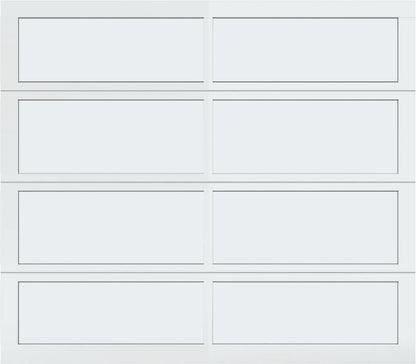 8'x7' Window - Aluminum - White - Frosted