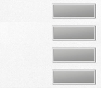 8x7 - Clear -  Stockton With glass Short - White