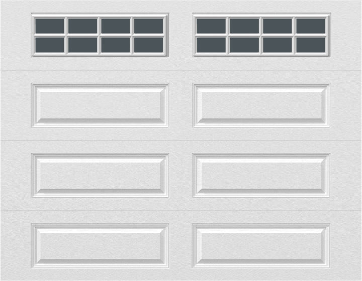 9x7 -  Tinted- Long Stockton With glass - White