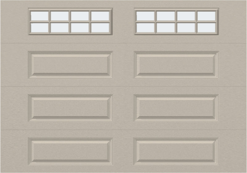 8x7 - Frosted - Long - Stockton With glass Long - Almond.