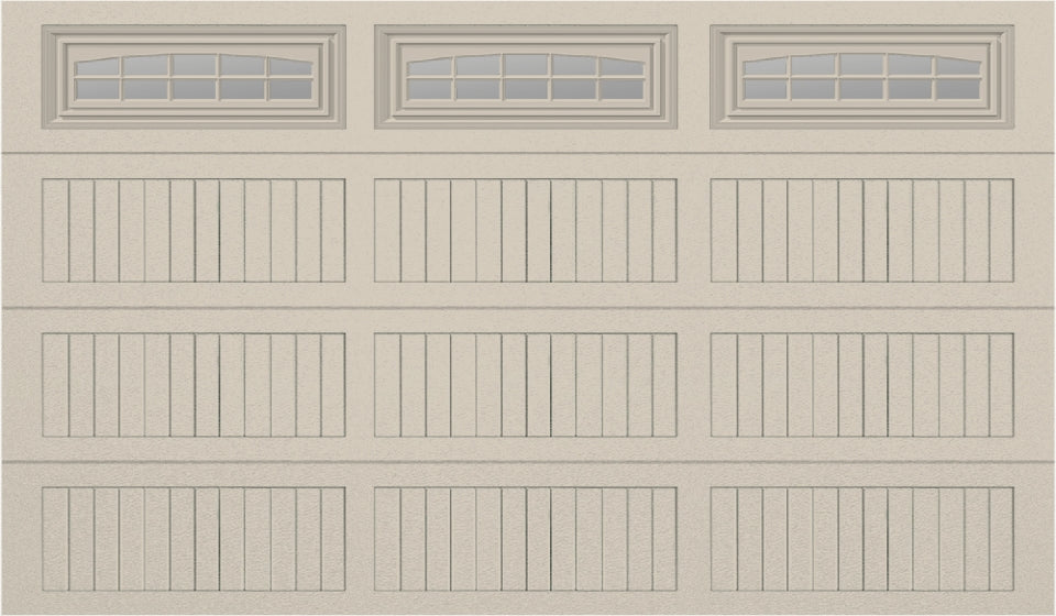 12x7 - Cascade - Clear  With glass Long - Almond