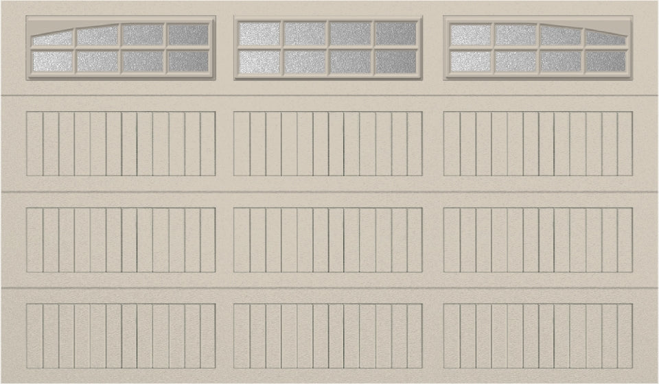 12x7 - Arched Stockton Long - ObscureWith glass Long - Almond