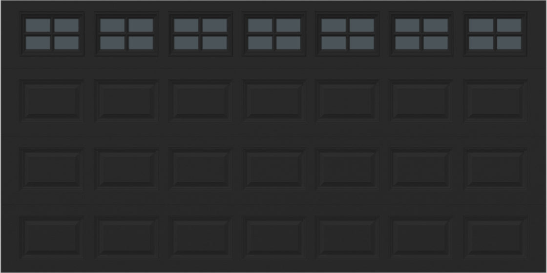 14x7 -  Tinted- Stockton With glass - Black