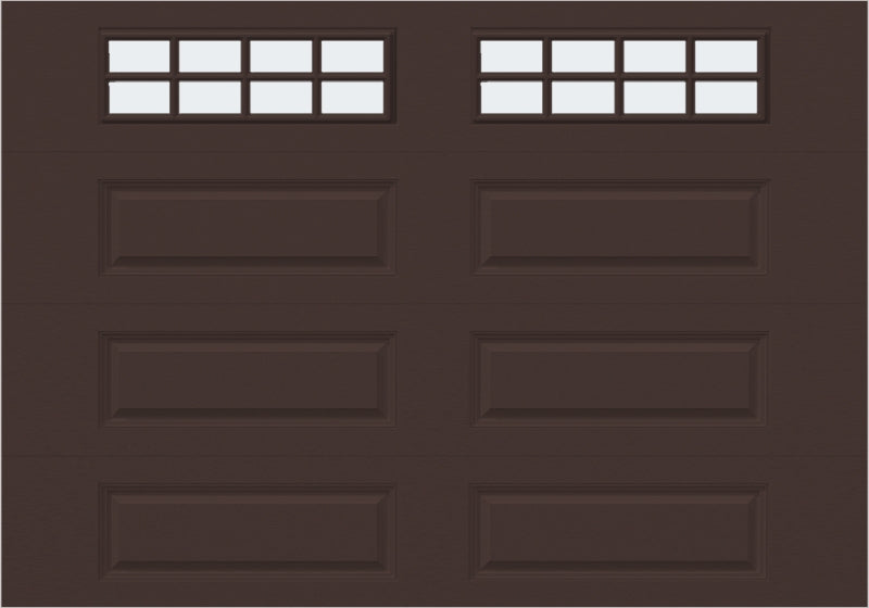 8x7 - Frosted  - Long - Stockton With glass Long - Brown