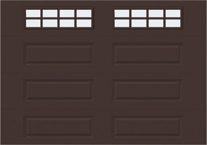 8x7 - Frosted  - Long - Stockton With glass Long - Brown