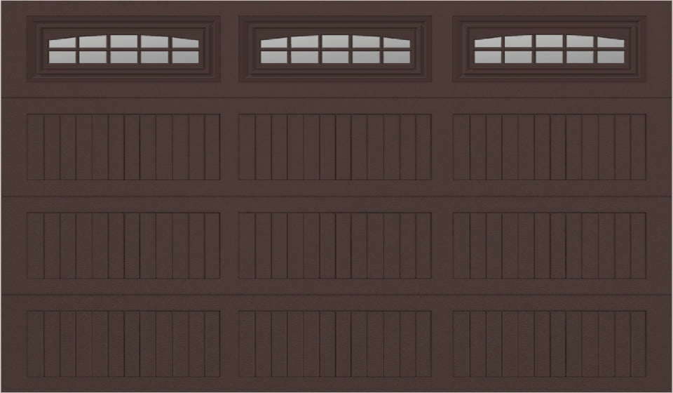 12x7 -  Cascade - Clear  With glass Long - Brown