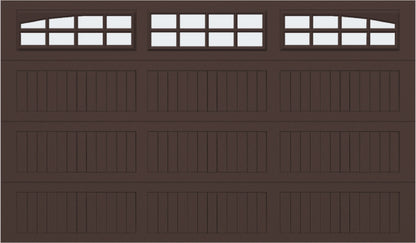 10x7 -  Arched Stockton Long - Frosted With glass Long - Brown