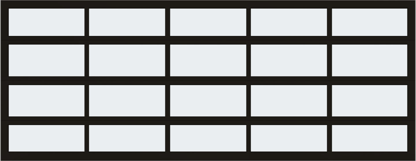 18'x7' Window - Aluminum - Dark Bronze - Frosted