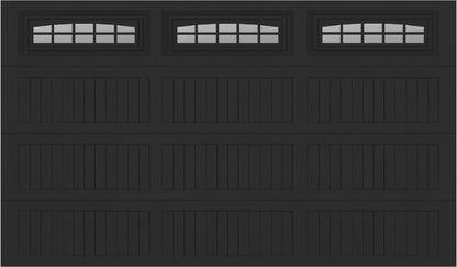 12x7 -  Cascade - Clear  With glass Long - Black