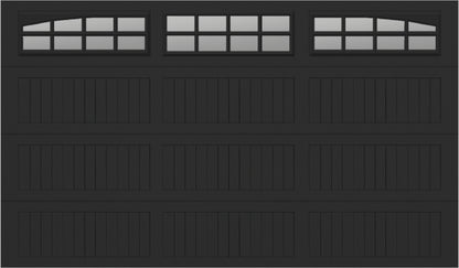 12x7 -  Arched Stockton Long - Clear  With glass Long - Black