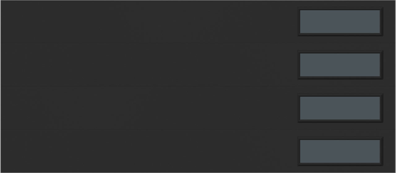 9'x7' Window - Skyflush Right  - Black - Tinted 