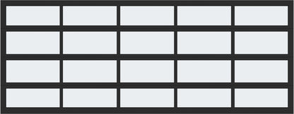 18'x7' Window - Aluminum  - Black - Frosted