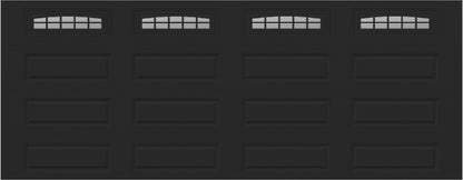 18x7 -  Cascade - Clear  With glass Long - Black