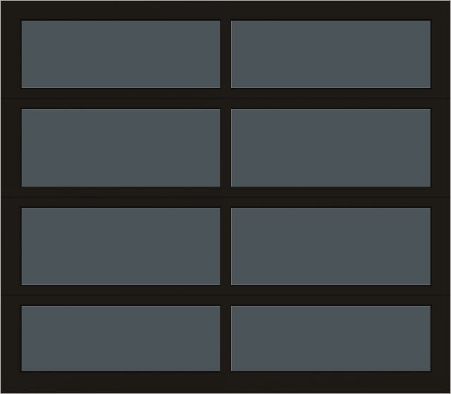 8'x7' Window - Aluminum - Dark Bronze - Tinted 