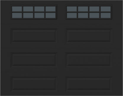 9x7 -  Tinted- Long Stockton With glass - Black