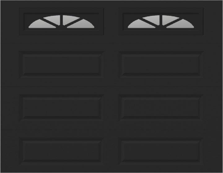 9x7 -  Waterton Long 2  - Clear -   With glass Long - Black