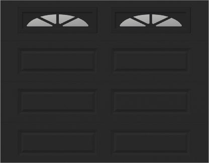 9x7 -  Waterton Long 2  - Clear -   With glass Long - Black