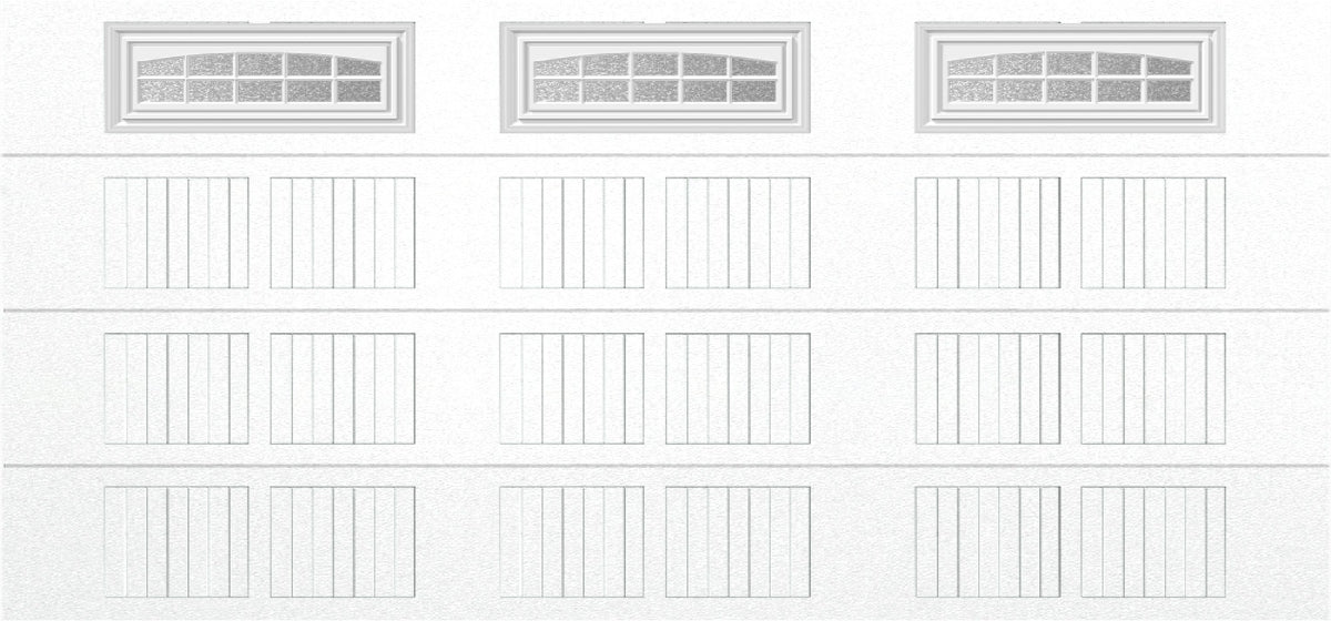 15x7 -  Cascade - Obscure With glass - White