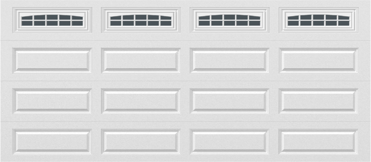 16x7 -  Cascade - Tinted  With glass Long - White