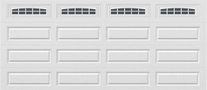 16x7 -  Cascade - Tinted  With glass Long - White