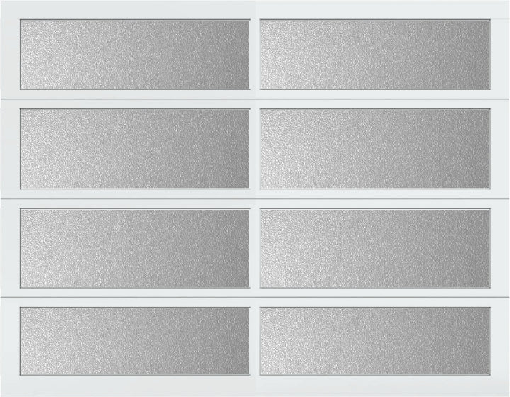 9'x7' Window - Aluminum - White - Obscure