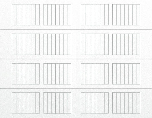 9x7 Short No Glass - White