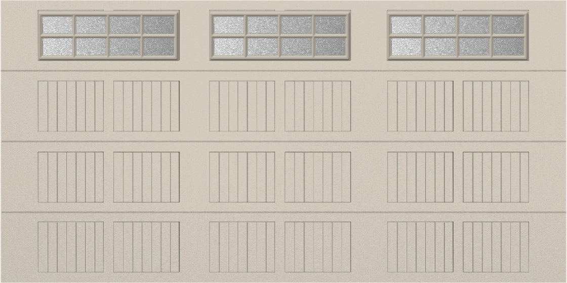 14x7 -  Obscure- Stockton With glass - Almond.