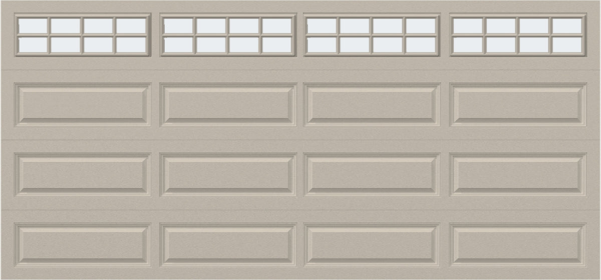 15x7 - Frosted - Long - Stockton With glass Long - Almond.