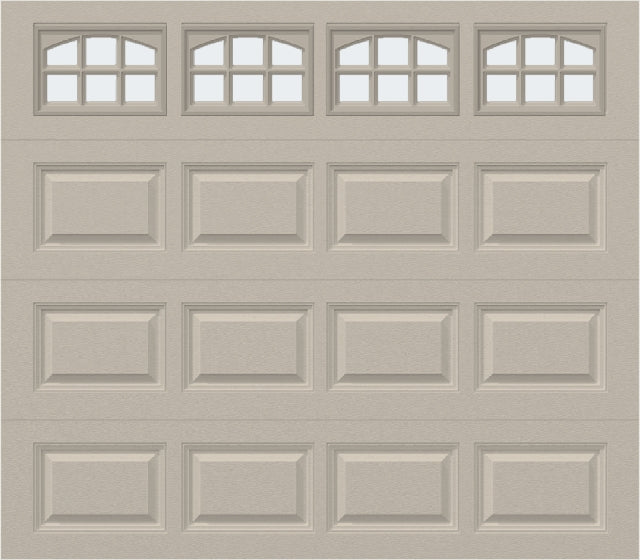 8x7 -  Cascade Short - Frosted  With glass - Almond