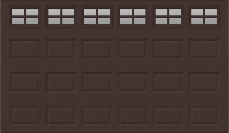 12x7 - Clear -  Stockton With glass - Brown.