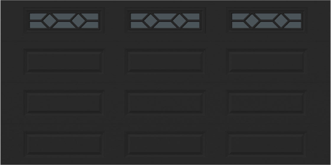 14x7 -  Waterton Long 1 - Tinted -   With glass Long - Black