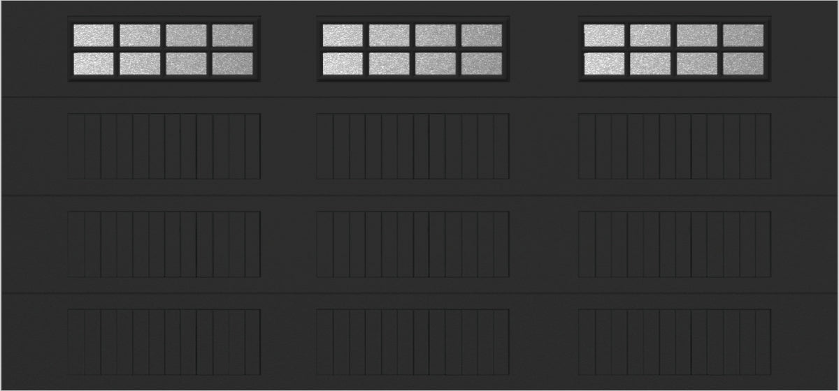 15x7 -  Obscure- Stockton With glass Long - Black