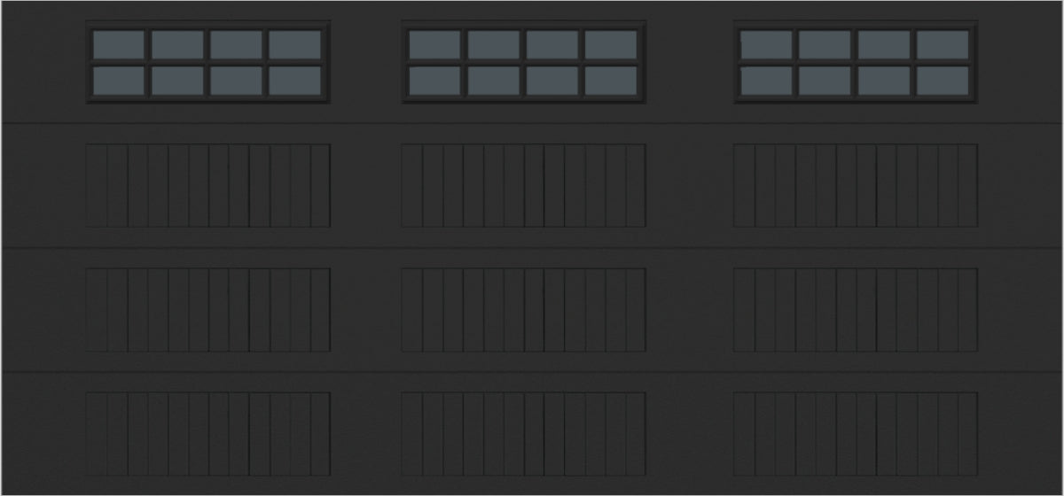 15x7 -  Tinted - Long Stockton With glass - Black