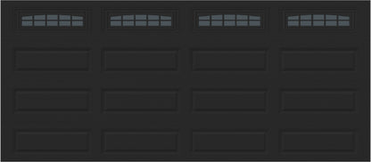 16x7 -  Cascade - Tinted  With glass Long - Black.