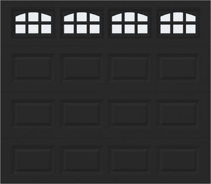 8x7 -  Cascade Short - Frosted  With glass - Black