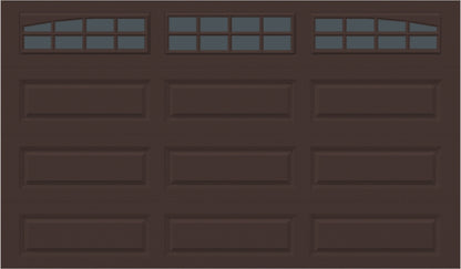 12x7 -  Arched Stockton Long - Tinted With glass Long - Brown